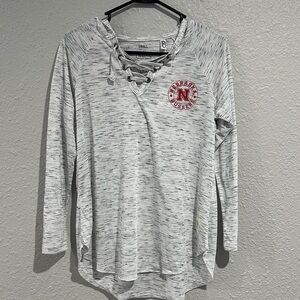 Pressbox Gray Nebraska Huskers Tee size small. NWT